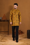 Hamir Mustard Embroidered Kurta Set