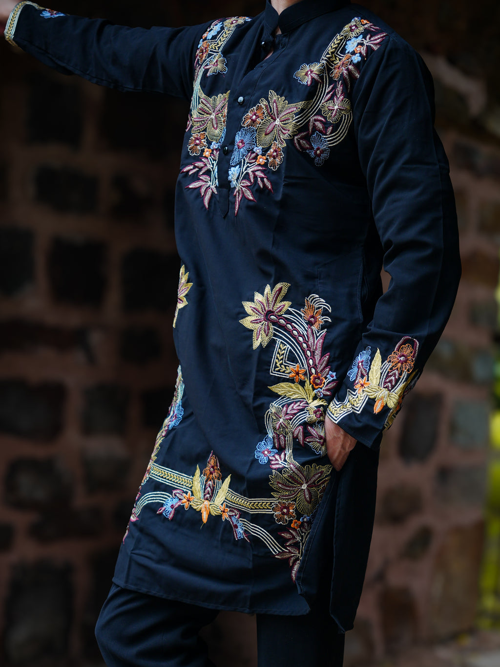 Zubair Floral Embroidered Kurta Set