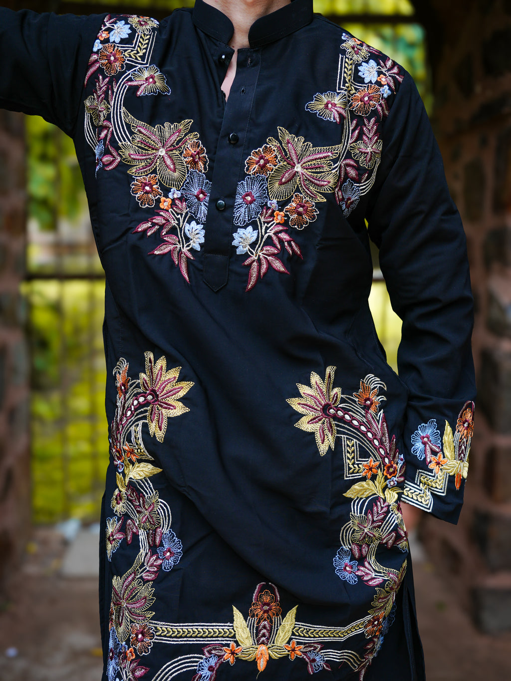 Zubair Floral Embroidered Kurta Set