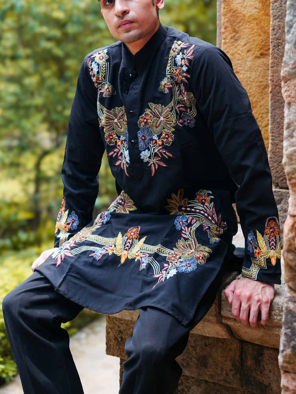 Zubair Floral Embroidered Kurta Set